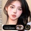 EYESHARE 1 Pair Natural Look Brown Contact Lenses Gray Lenses Eye Makeup Cosmetic Colored Softlens