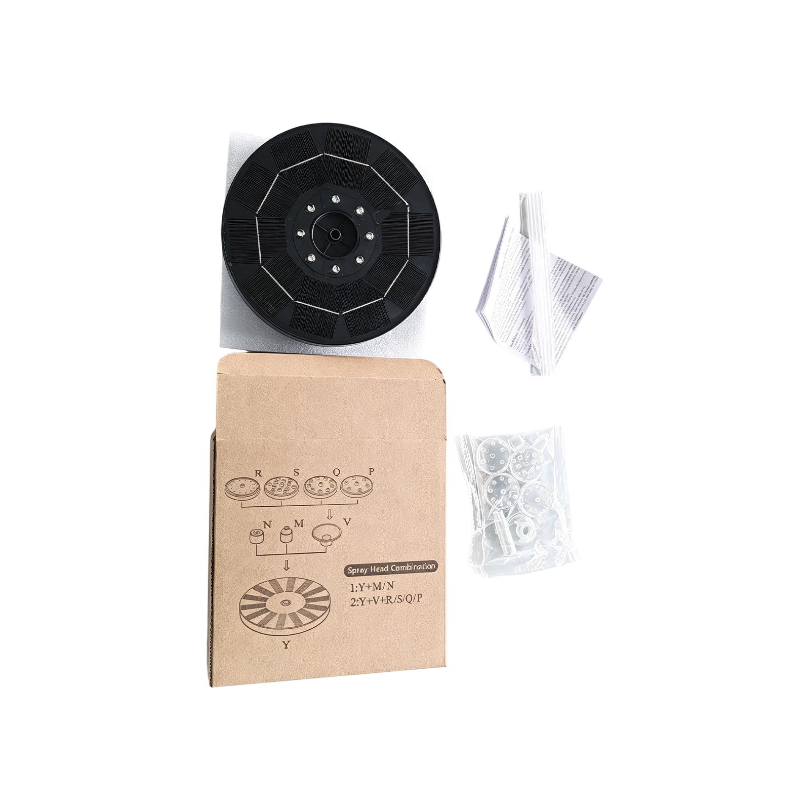 

Solar RGB Floating Water Sprinkler Light, 16cm Color Changing LED Water Feature For Bird Bath & Pond One Size