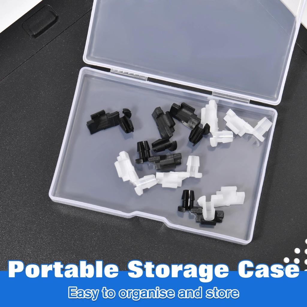 GOLD DEER 10 Sets Door Handle Lock Stick Hood Latch Lock Push Clip Kit