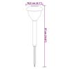 VidaXL Lampes solaires d'allées et piquets de sol 4pcs blanc chaud RVB, éclairage solaire d'allée, lampe solaire de jardin, 4008189