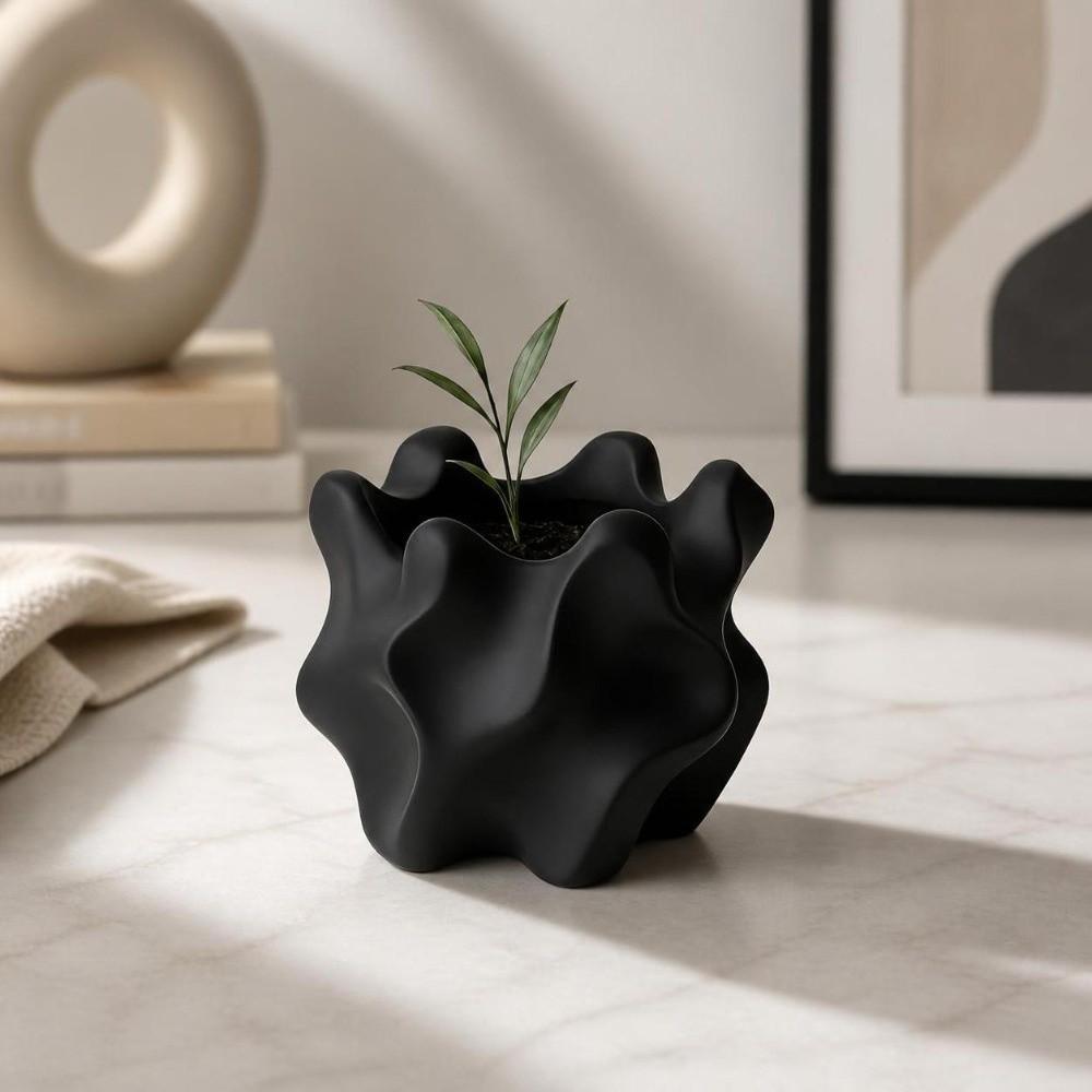 Desktop Storage Succulent Pot 3D Printed Flowerpot Modern Retro Planter Pot  Office