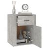 Nightstand Concrete Grey 50x36x60 cm Particleboard