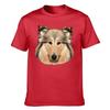 Unisexs Cotton Tshirt Classic Collie Dog Portrait Print Casual Crew Neck Short Sleeve Tee For Dog Lovers Daily Wear Top