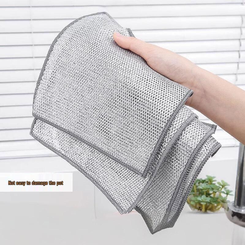 Silver Thread Thickened Kitchen Dishcloths