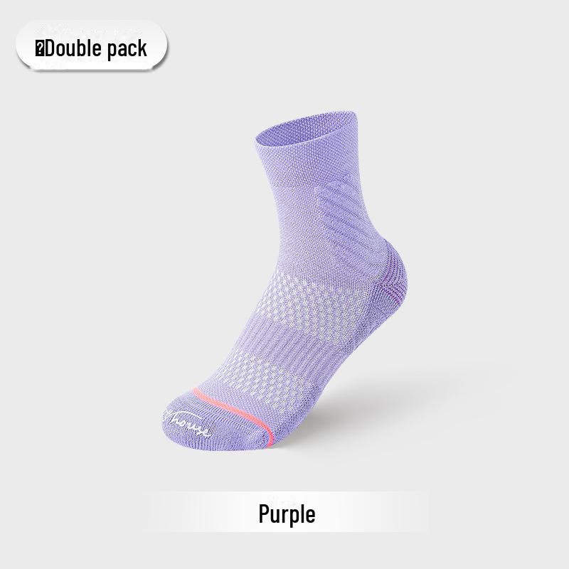 Sport's House Women's Mid-Tube Fitness Socks - Towel Bottom, Moisture-Wicking, Antibacterial, Deodorant, Breathable Sports Socks