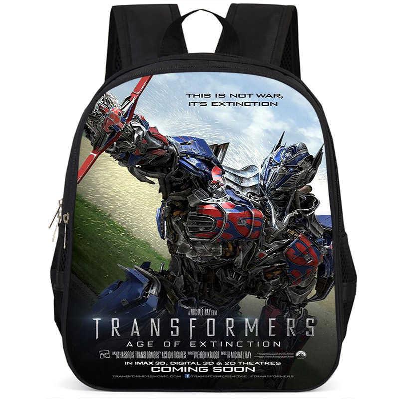 Zaino scolastico leggero in tessuto Oxford ad alta capacità da 15 pollici Transformers