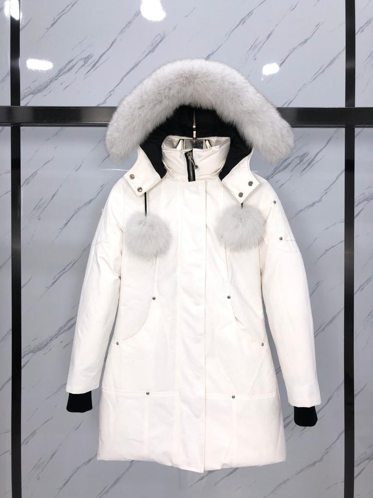 Cross-border scissors large size down jacket warm medium and long jacket fox fur collar women's parka