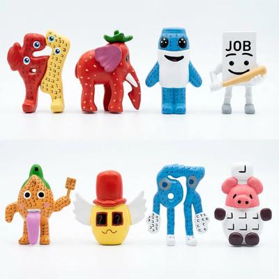 NIEUW Steal A Brainrot Esok Sekolah Spelaccessoire Schattige Cartoon Nee. 9 House PVC Collectie Bureau Decoratie Model Poppetje Speelgoed