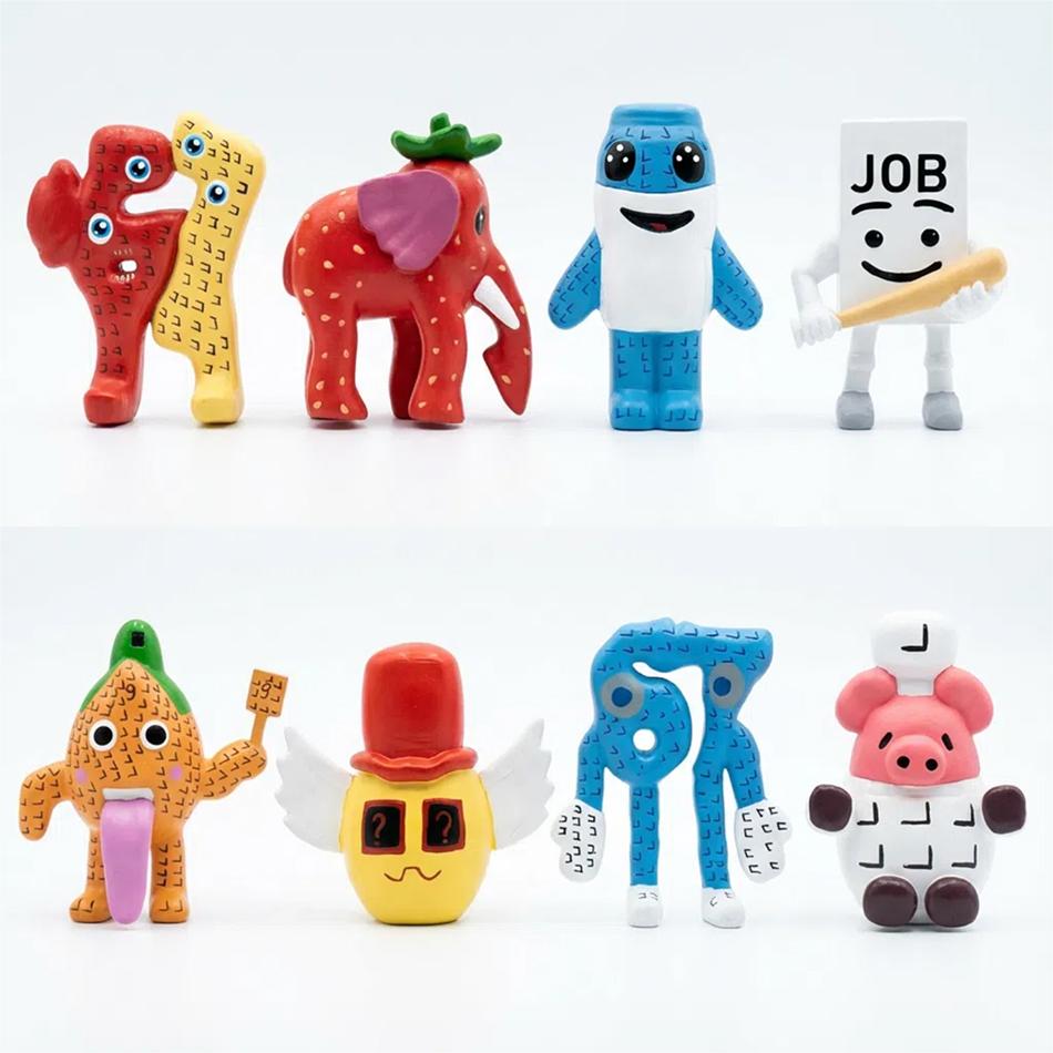NIEUW Steal A Brainrot Esok Sekolah Spelaccessoire Schattige Cartoon Nee. 9 House PVC Collectie Bureau Decoratie Model Poppetje Speelgoed