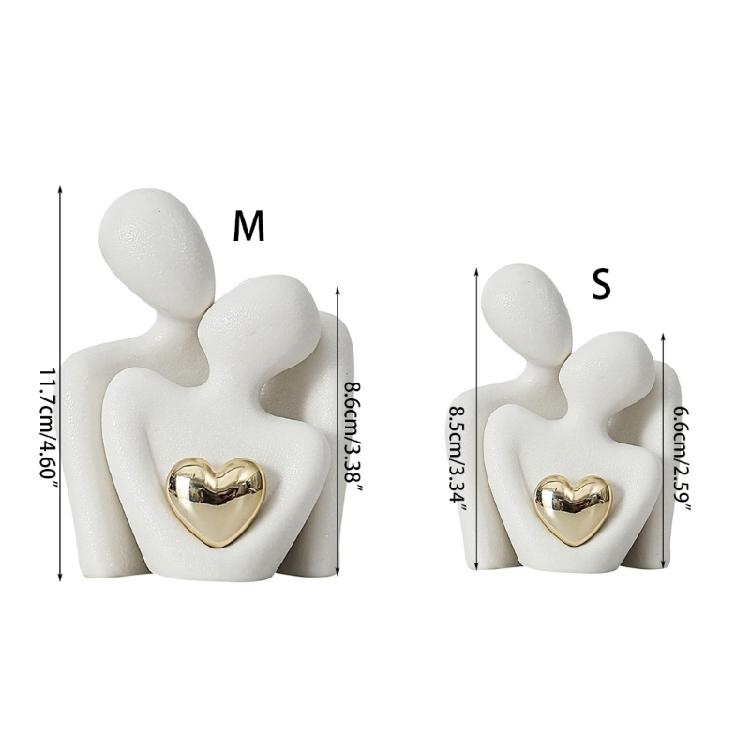Human Statue Kissing Couple Wedding Gift Sympathy Gift Christmas Gift