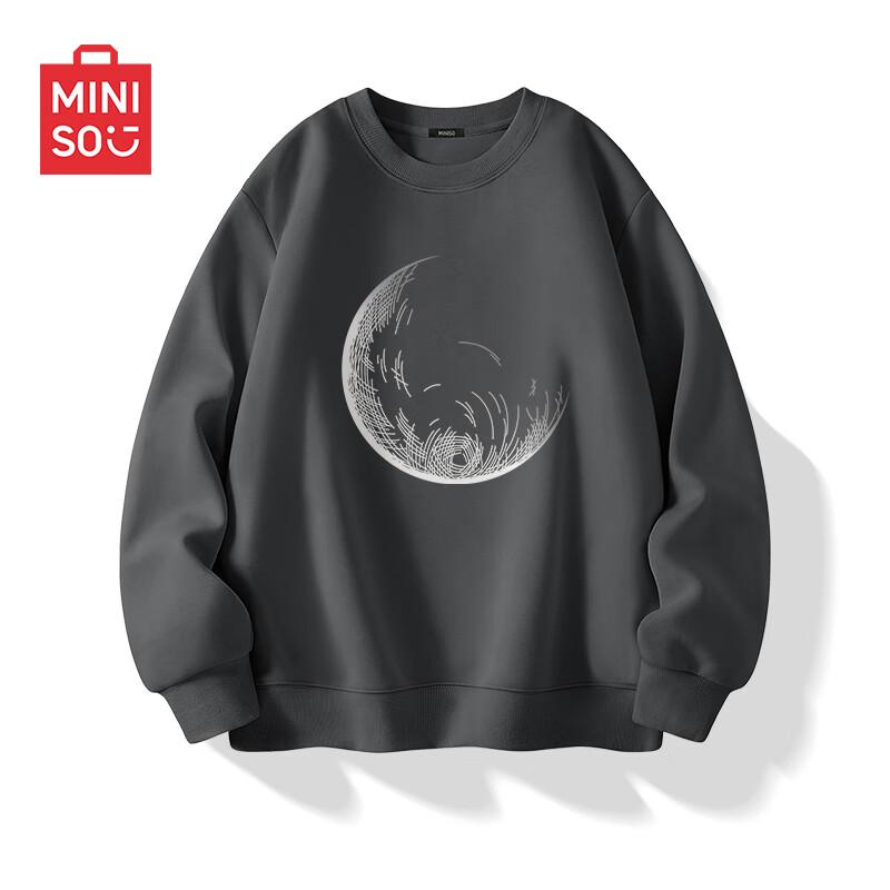 

MINISO Men s Heavyweight Crew Neck Sweatshirt 3XL