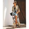 European & American Summer Printed Beach Cardigan Shawl