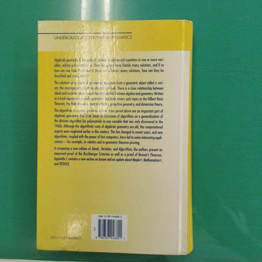 [USED] Ideal Manifold Algorithms: Introduction to Computational Algebraic Geometry and Commutative Algebra, Second Edition