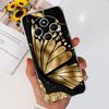 For XIaomi Redmi 14C / Poco C75 Back Cover Butterfly Rose Flower Luxury Girly Phone Case On Redmi 4C Clear Soft TPU Clear Capa