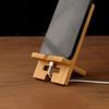 Bamboo Phone Stand, Bamboo Base Charging Holder, Multi-functional Stand for Phones & Tablets