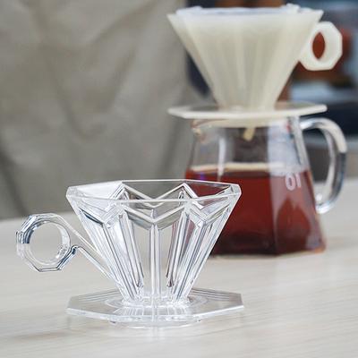 Professioneller Pour-over Kaffee-Dripper Wiederverwendbarer Tropf-Kegel-Filterbecher Kaffeesieb Wesentliche Kaffeezubehörteile für Zuhause Café