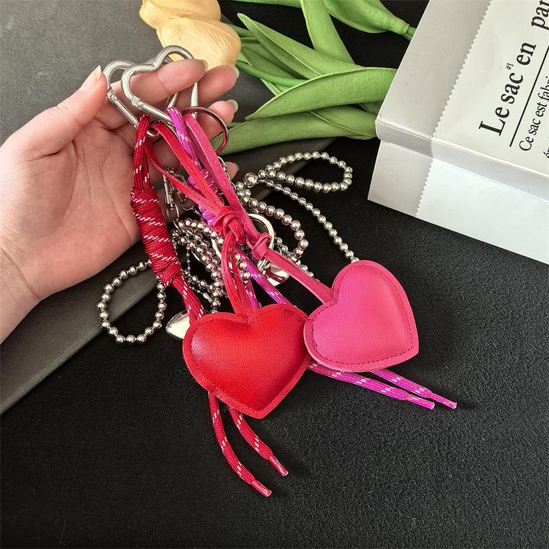 Miu Style Bag Charm: Korean Braided Rope Keychain for Backpacks & DIY Accessories