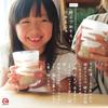 ADERIA Coconeco Glass Tabby Cat 230ml & 300ml Parent & Child Pair Set (Made in Japan, Gift Box