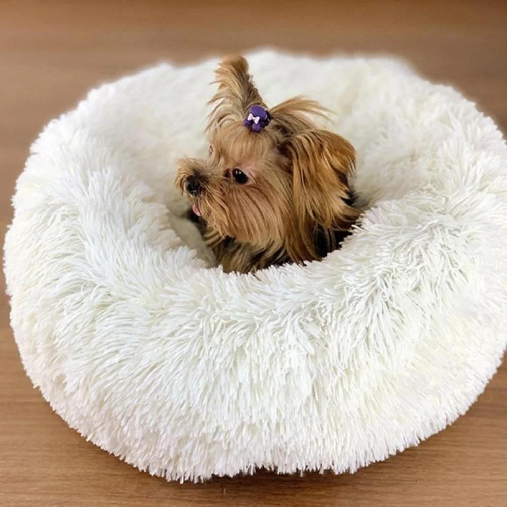 Luxury Cozy Plush Pet Bed Round Cuddler Self-Warming Ideal Sleeping Space Small Dogs and Cats Comfortable Rest Zone