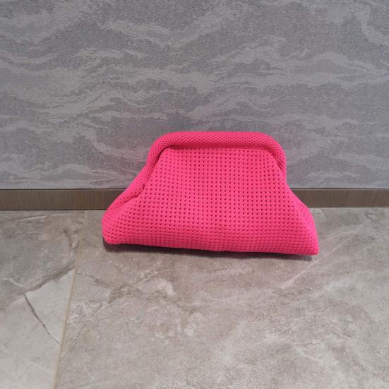 Knitted Cloud Clutch Summer Beach Purse Women Evening Handbag Solid Color Clutch for Party Date Weddings Friend Gatherings