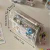 Large Capacity Pencil Case Transparent Stationery Bag Ladies Girls PVC Pencil Bag  Makeups