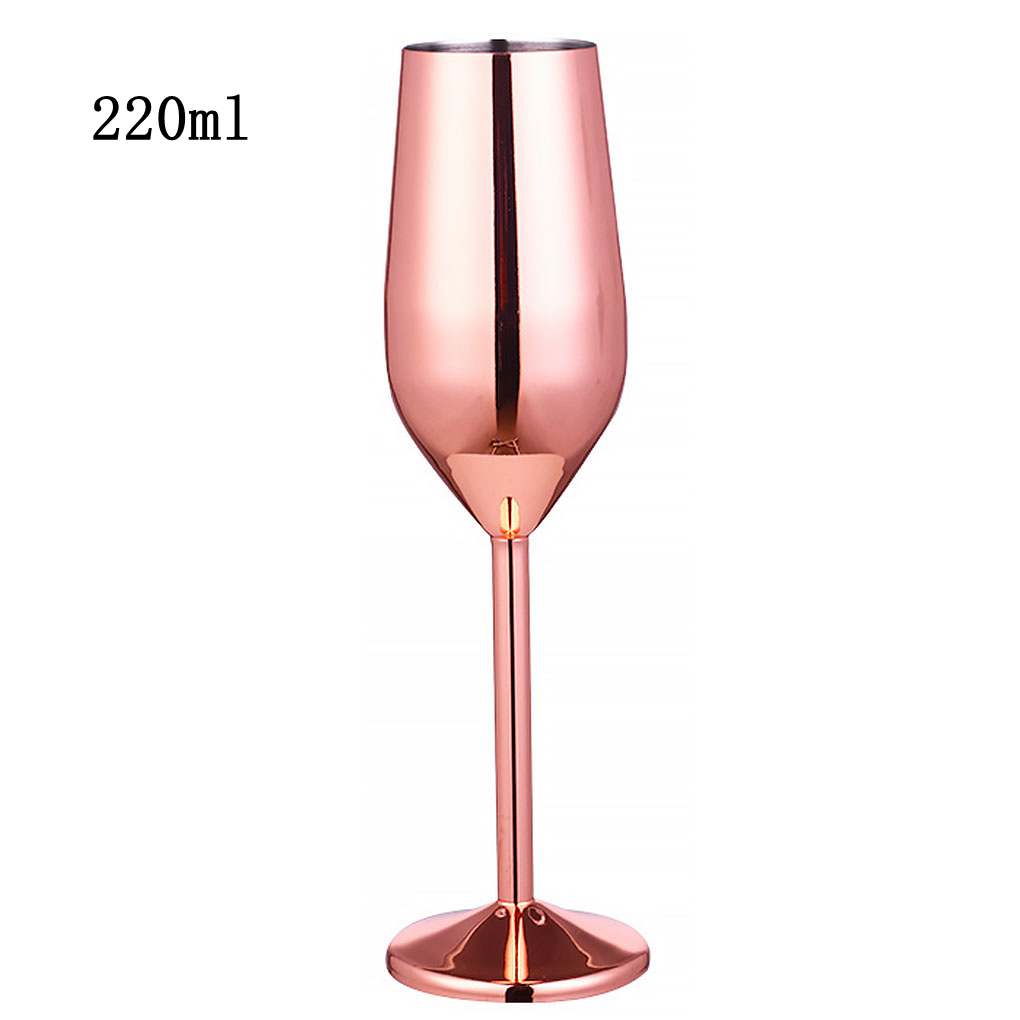 1Pc 500ml Stainless Steel Goblet Champagne Cup Wine Glass Cocktail Glass Creative Metal   for Bar Restaurant Wine Glass