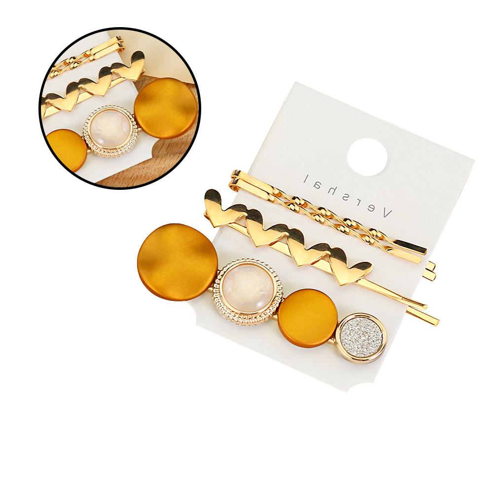 

Girl Hair Clip Pin Barrette Hairpin Gold Pin Hairpin Clip Hairband Headdress Accessories Beauty Styling Tools New Arrival жёлтый