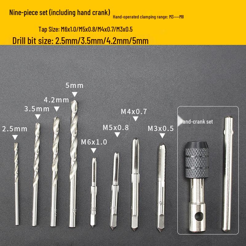 Metric Tap and Die Set - Hand Tools for Thread Repair 