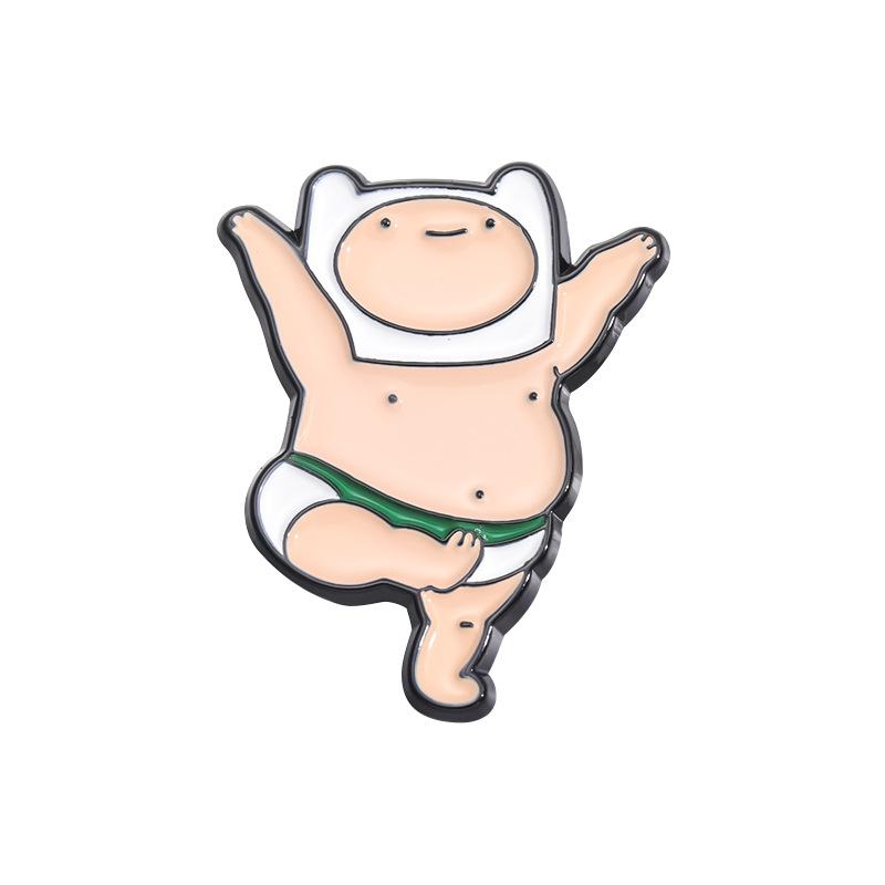 

И Стильная Игривая Мультяшная Брошь с Эмалевым Покрытием, Очаровательная Брошь в Виде Танцующей Фигурки, Идеально Подходит для Уникального Подарка