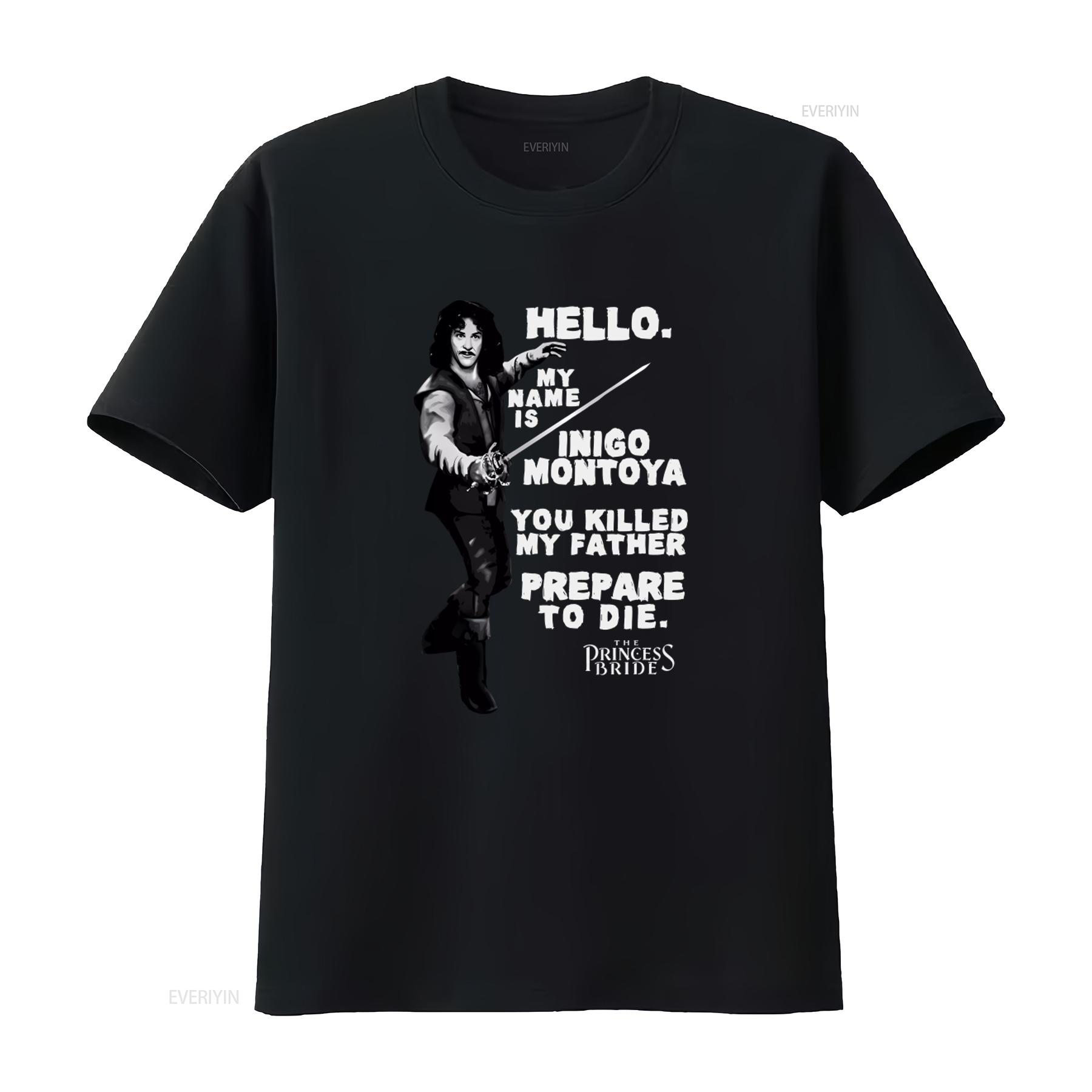 

Ladies Inigo Montoya The Princess Bride Sword T Shirt vintage Washed Casual Comfortable Slightly Soft designer clothes Unisex 4XL