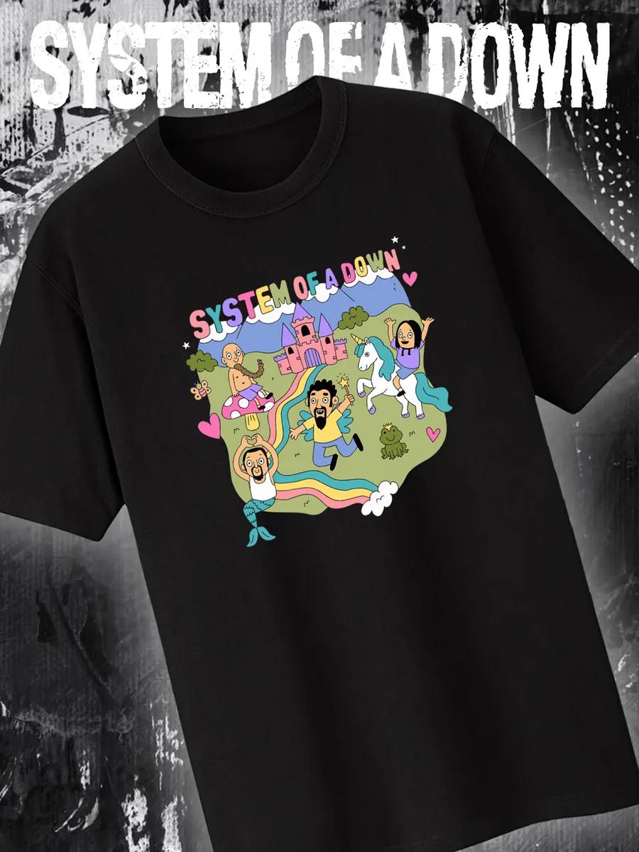 Black cotton oversized T-shirt with birth year S