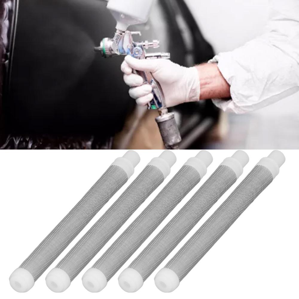 10 pcs 60 Mesh Airless Spray Gun Filter Threaded High Pressure Paint Sprayers Gun Screen Replacement Push on Type
