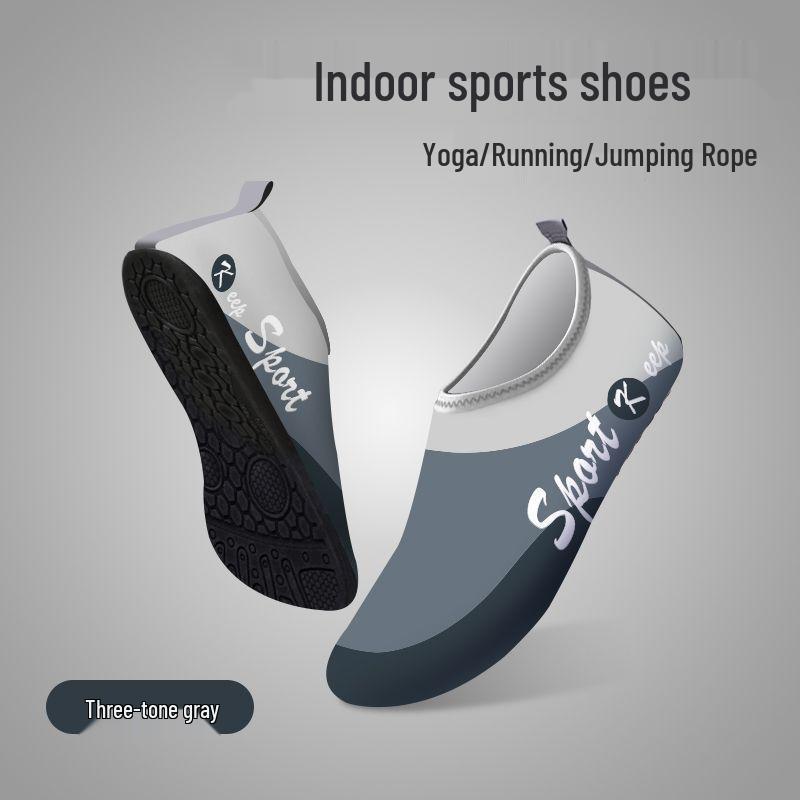 Women's Silent Non-Slip Shock-Absorbing Fitness Shoes – Lightweight Soft Sole Sneakers for Dance, Yoga, Jump Rope & Training