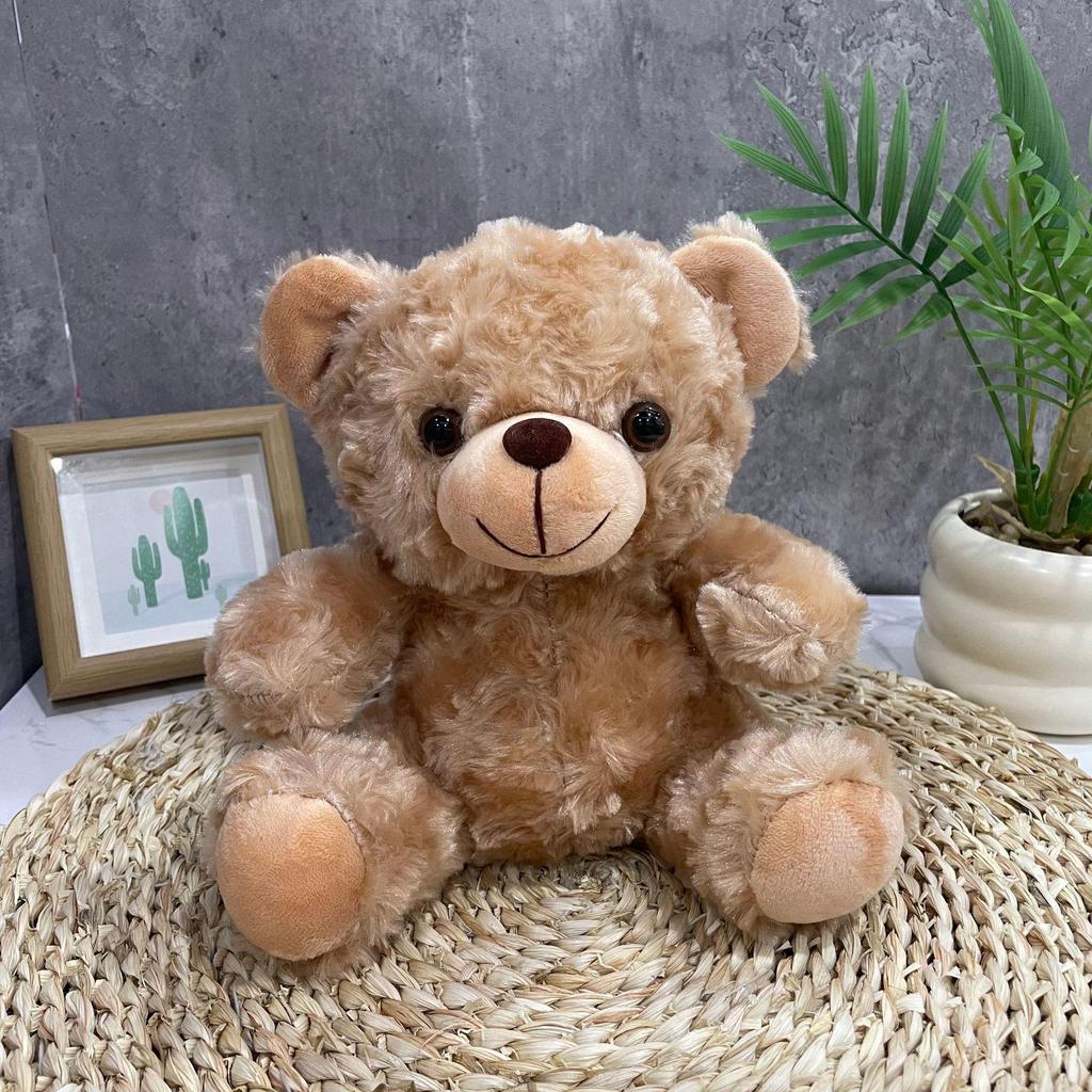 Teddy Bear Plush Toy with Cute Logo and School Emblem Design