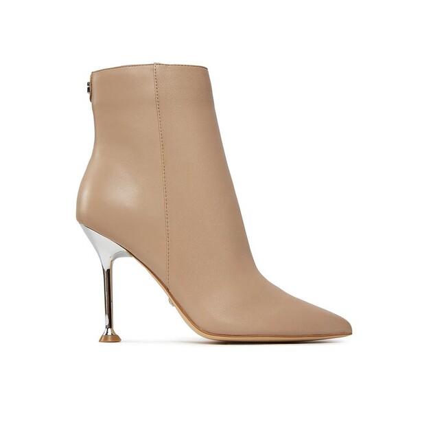 Beige Guess Travis Ankle Boots FLPTRA LEA10