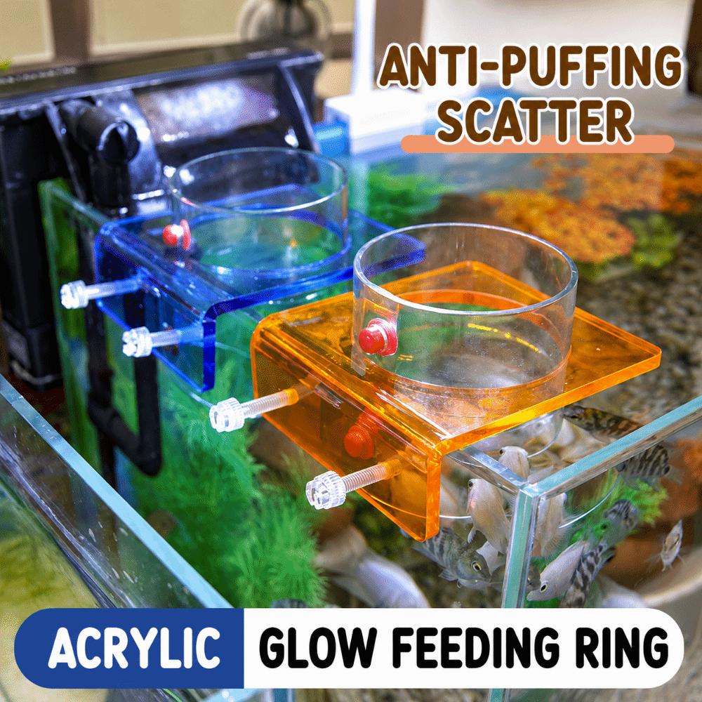 Plastic Fish Tank Feeder Fixed Point Feeding Feed Holder Saltwater Marine Tank
