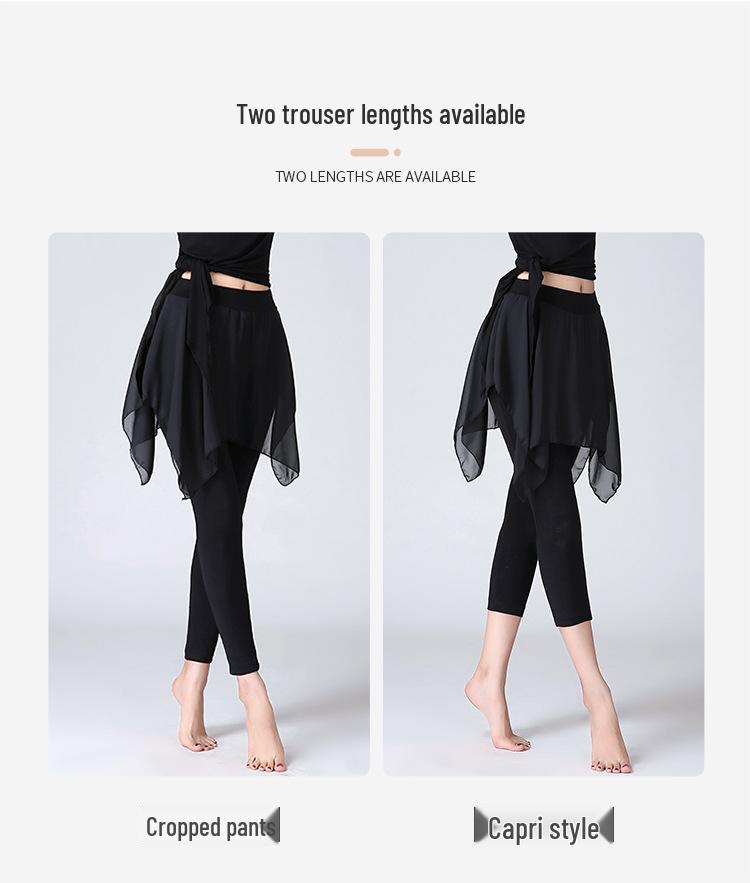 Women's Latin Dance Skirt Pants - Figure Skating & Ballet Dancewear