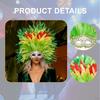 Feather Headdress Cosplay Headband Headwear Photo Props Fancy Dress Masquerade for Thanksgiving
