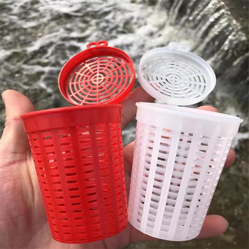 Integrated Plastic Bait Cup Cage for Lobster, Crab, and Fish Nets