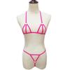 Sexy Lingerie 2 Piece Halter Neck Bikini Women's underwear Set Mini Bikini Open Micro Bra Top Briefs Panties For Women