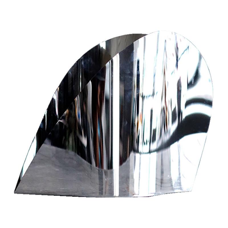 

Современные простые изогнутые зеркала из нержавеющей стали, цветочные украшения для дома, гостиной, обеденного стола, двойного назначения, винная бочка, ваза, украшение