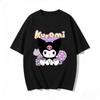 new Summer Cute Kuromi TShirts Soft Cotton Short Sleeve Tees for Parents Kids Breathable Casual Daily Outfit Tops