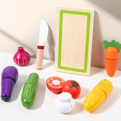 Wooden Simulation Fruit And Vegetable Cutting Music Combination Cognitive Educational Toys