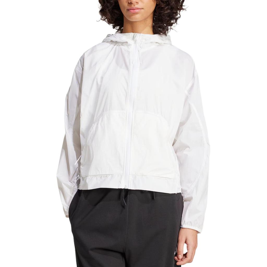 New Adidas CITY ESCAPEWindbreaker Jacket Women's White JP0464