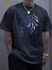 Men's Summer Crew-Neck Short-Sleeve T-Shirt Cool Black Panther Print Multi-Color Short-Sleeve Sports Fitness Short-Sleeve