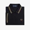[G3600] Twin Tip Fred Perry Shirt - Black/Gold Afpf2433600-X72