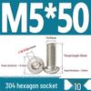 ISO7380 Stainless Steel Hex Drive Dome Head Screws - M2 to M16