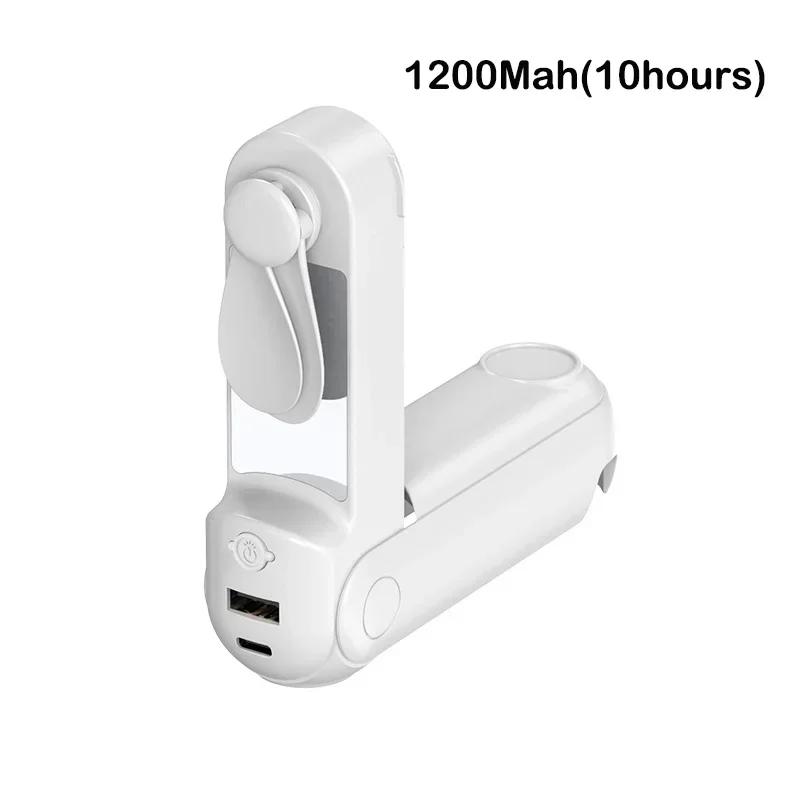 Mini Electric Fan USB Folding Handheld Stand Portable Desktop Mobile Phone Simple Charging Camp Students Summer Accessories