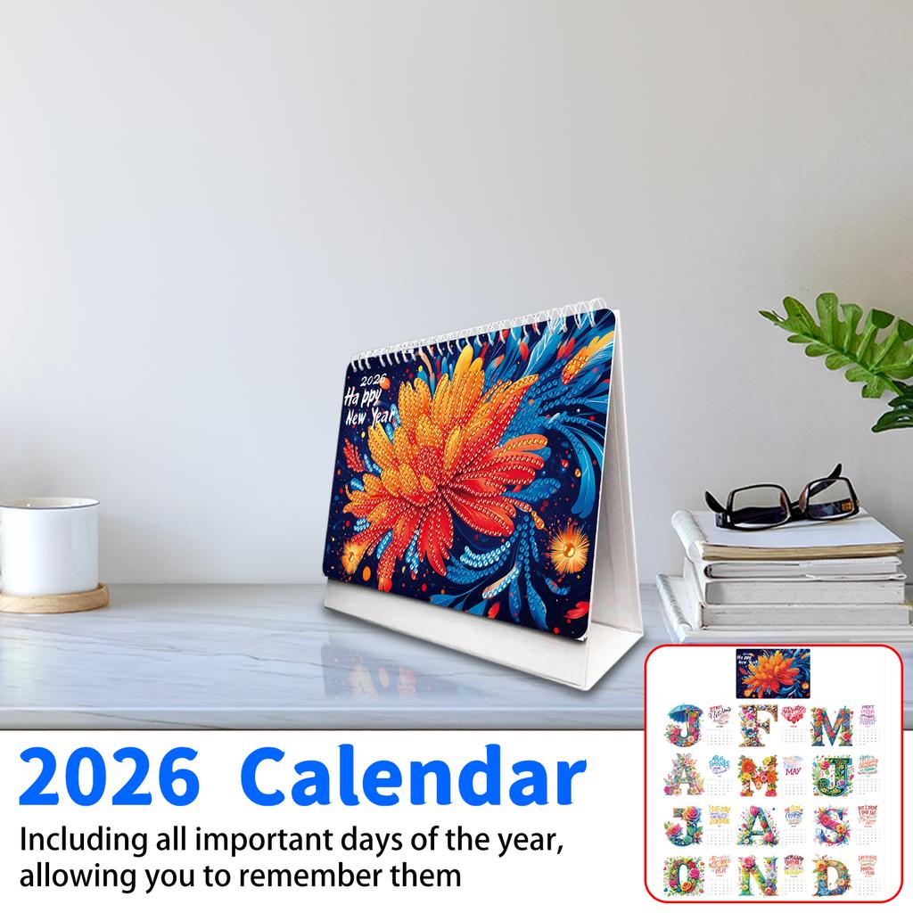 Kalendarz, DIY Ręcznie Robiony Rysunek Diamentowy Kreatywny Kalendarz, Prosty i Łatwy w Użyciu