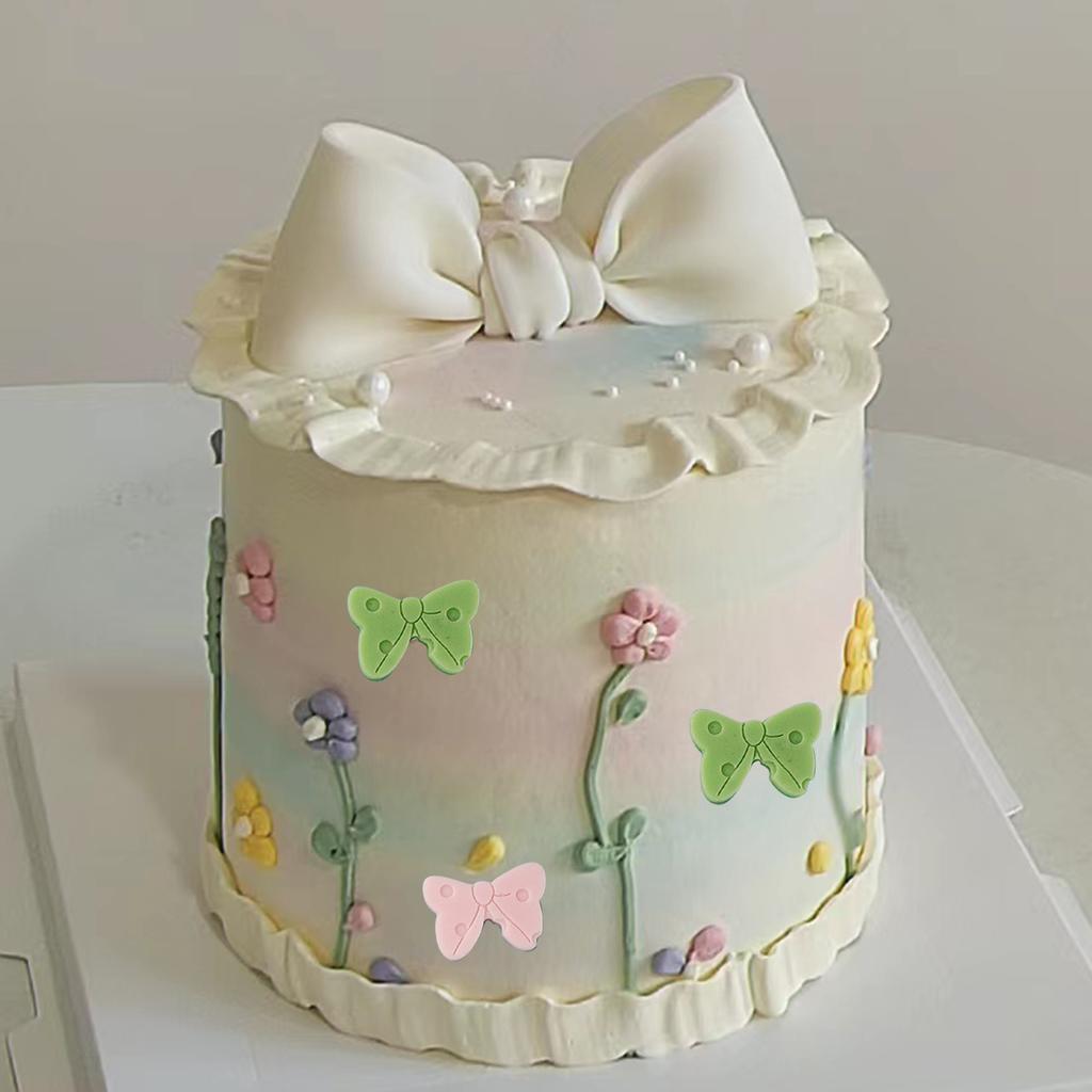 Schleifen Silikonform DIY Hochzeit Cupcake Topper Fondant Kuchen Dekorieren Werkzeuge Fliege Kuchen Grenze Schokolade Süßigkeiten Tonform